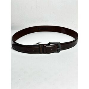 Columbia Men's Double Loop Leather Belt Single Prong Buckle Size L